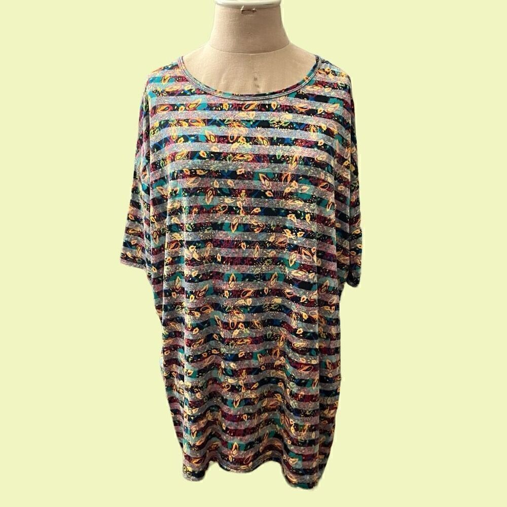 LuLaRoe Poly-Blend, Hi-Lo, Short Sleeve Top / SZ: XS / NWT